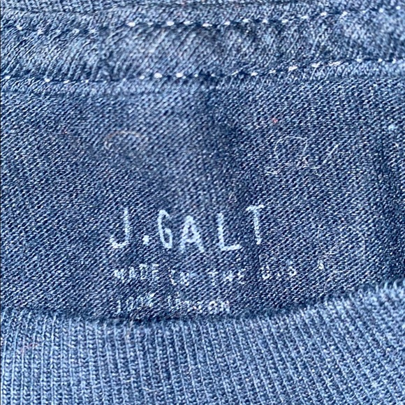 Navy Blue CALIFORNIA crop top - Picture 3 of 3